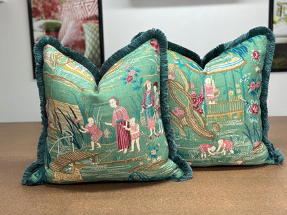 Yangtze River linen Cushion