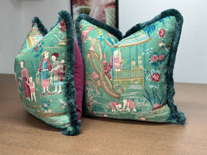 Yangtze River linen Cushion