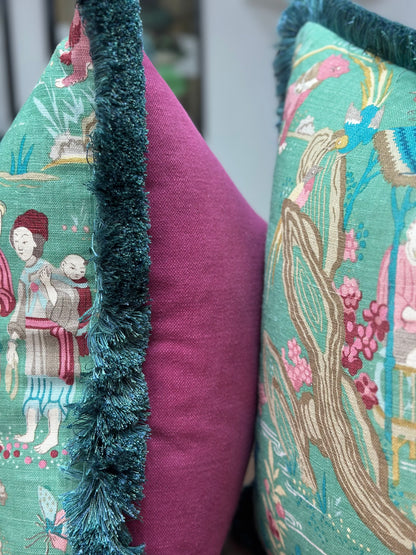 Yangtze River linen Cushion