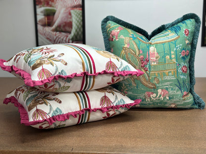 Monkey Magic Embroidered Cushion