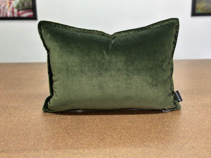 Labyrinth Cut Velvet Lumbar Cushion