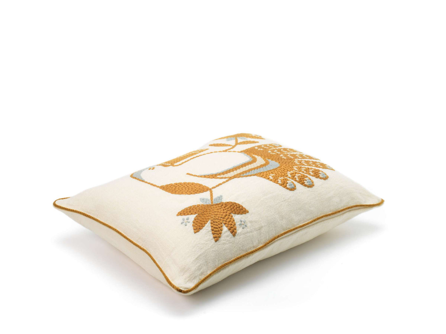 Cristobal Cushion | Retro-Inspired Design with Feathered Hero Motif