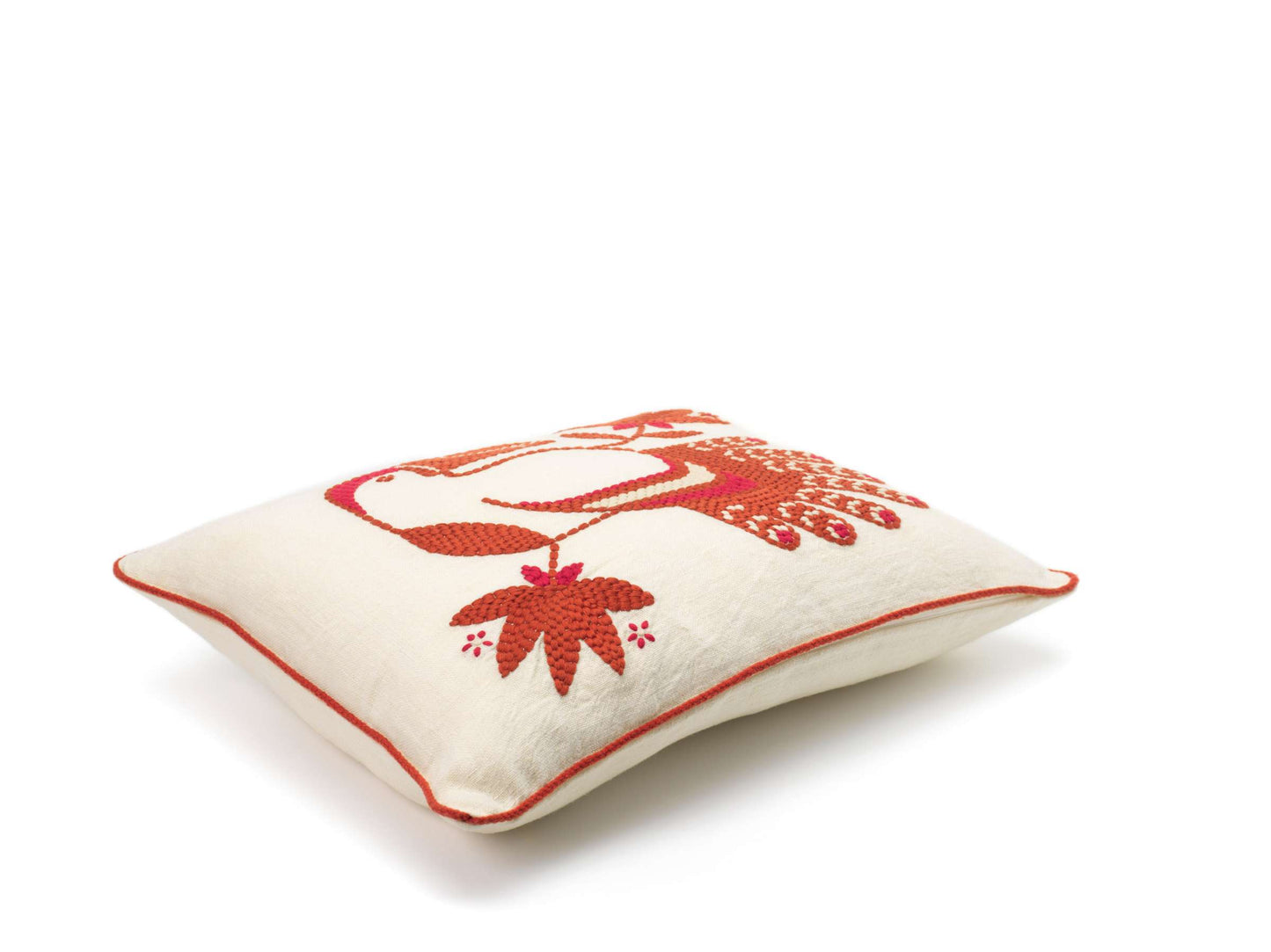 Cristobal Cushion | Retro-Inspired Design with Feathered Hero Motif