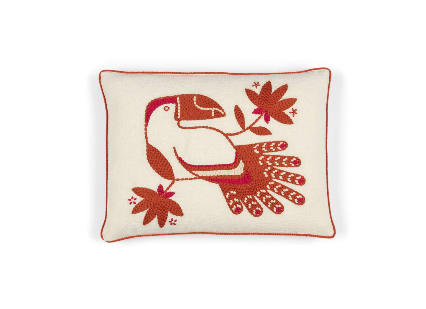 Cristobal Cushion | Retro-Inspired Design with Feathered Hero Motif