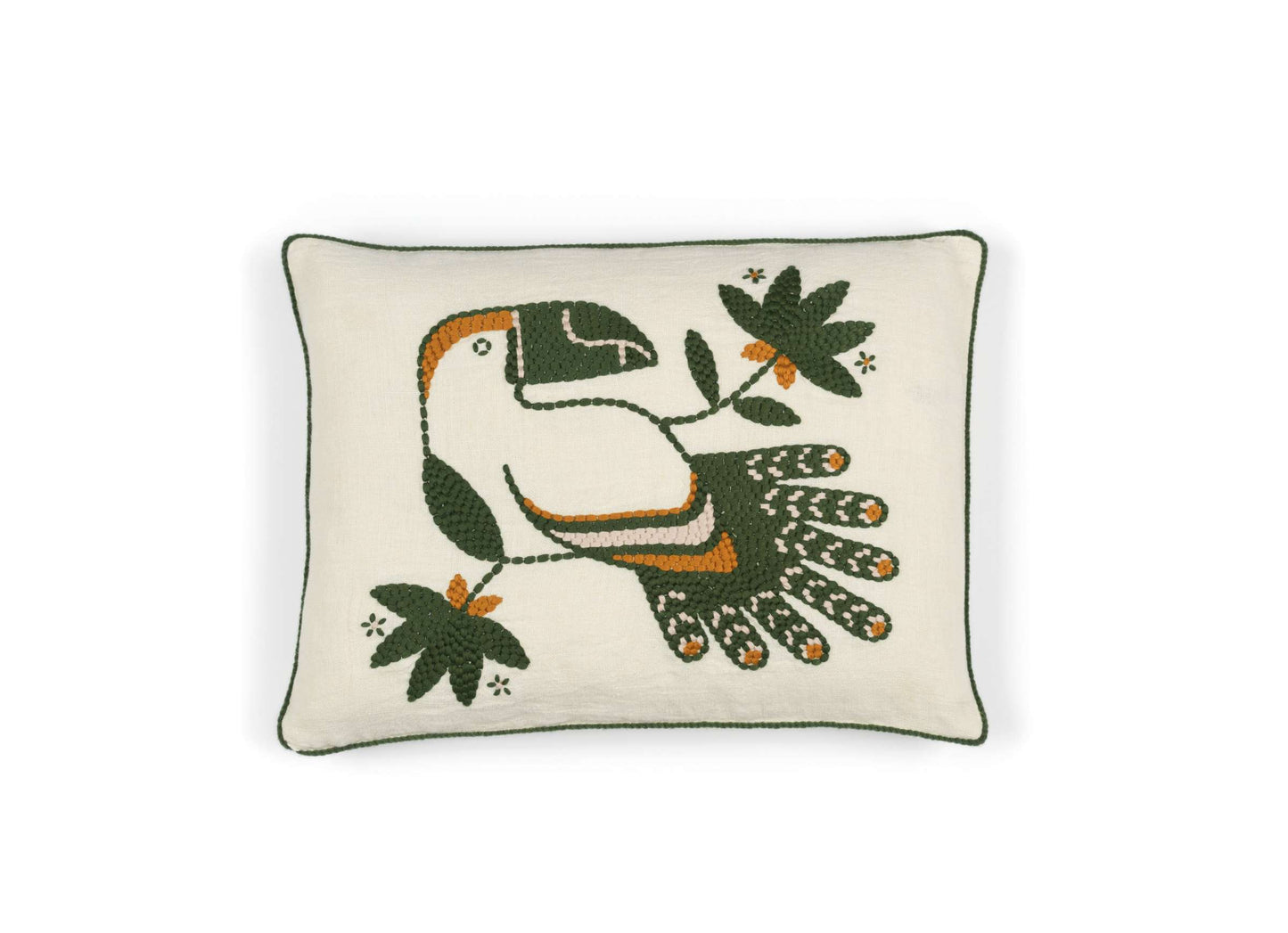 Cristobal Cushion | Retro-Inspired Design with Feathered Hero Motif