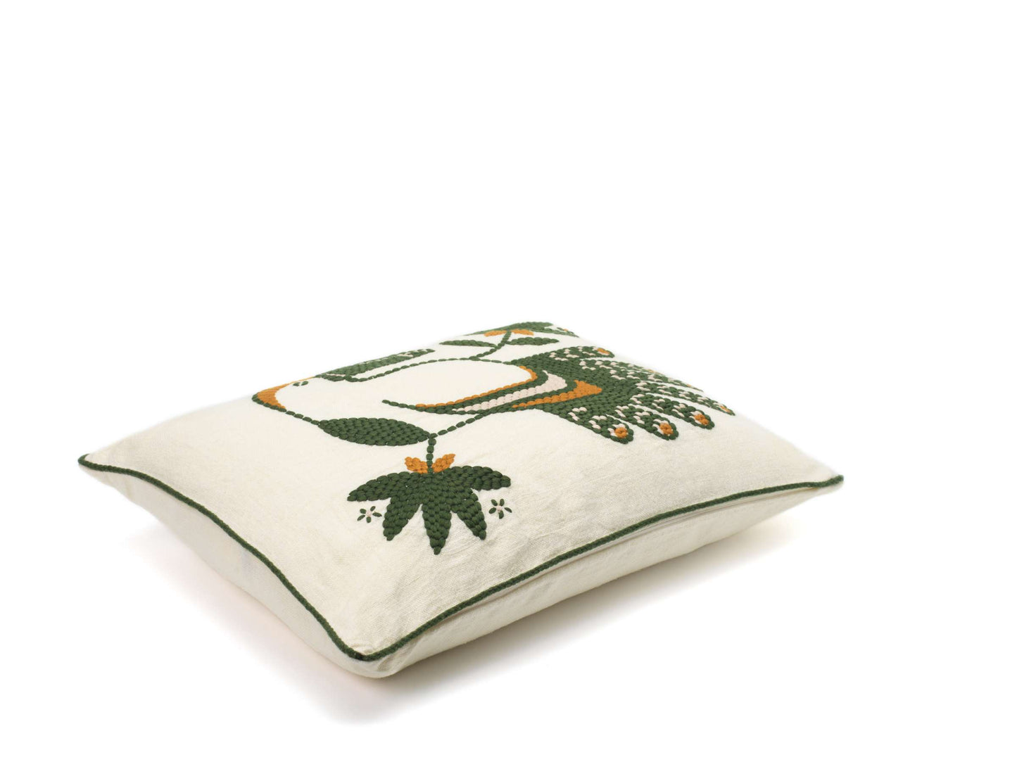 Cristobal Cushion | Retro-Inspired Design with Feathered Hero Motif