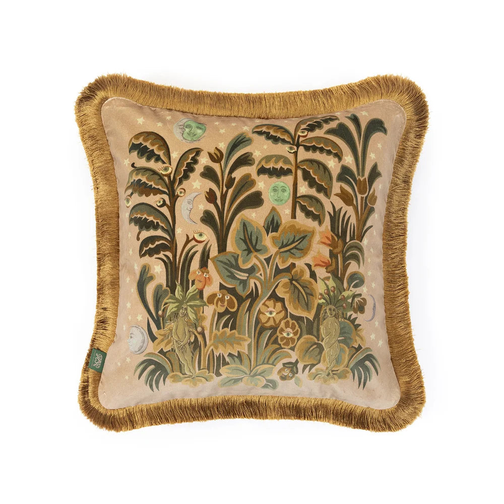 MOON GARDEN Velvet Fringed